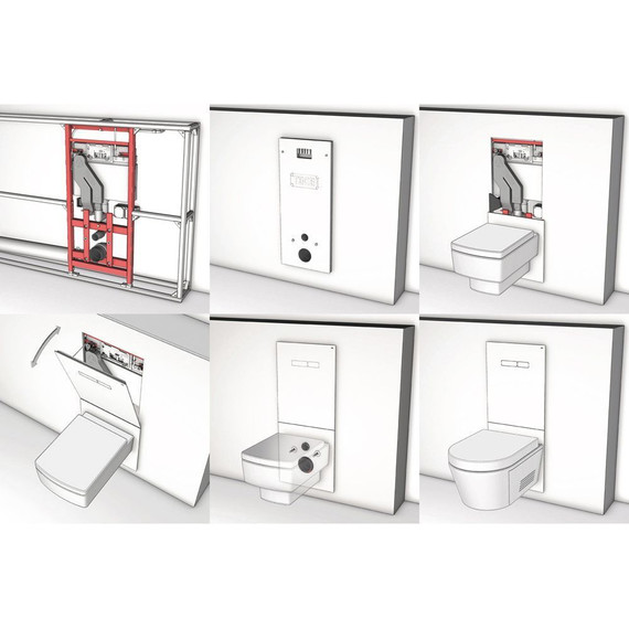 Верхняя панель TECElux 9650004, стекло черное, клавиши хром фото 3