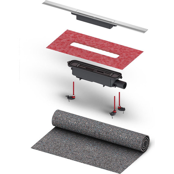 Трап TECEdrainprofile 100 см 671000, нержавеющая сталь, сатин, Цвет производителя: сатин, Размер трапа: 1000 фото 3