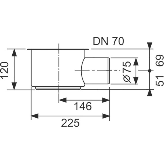 Сифон для трапа TECEdrainline DN 70 1,2 л/с, 650002 фото 3