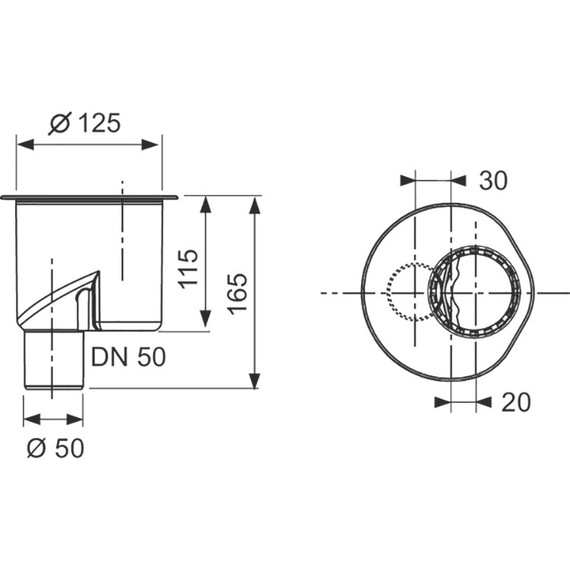 Сифон для трапа TECEdrainline DN 50 1,3 л/с, 650003 фото 3