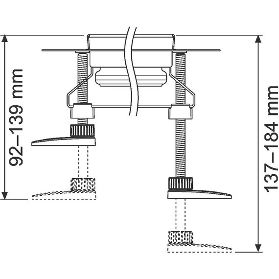 Комплект опор TECEdrainline 137-184 мм, 660004 фото 3