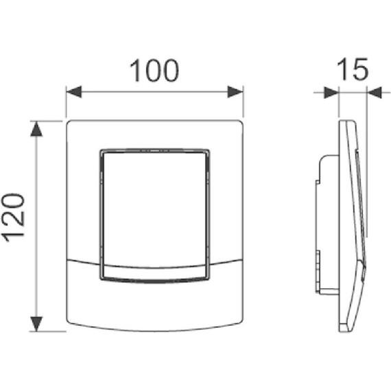 Кнопка смыва TECEambia Urinal 9242100, белый фото 2