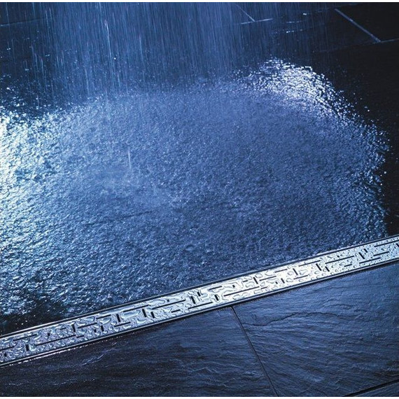 Решетка TECEdrainline "lines" для трапа 80 см 600820, нержавеющая сталь, хром глянцевый фото 2