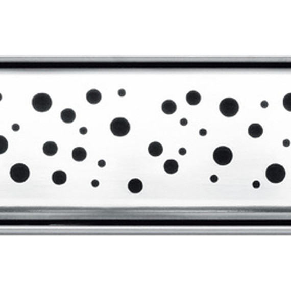 Решетка TECEdrainline "drops" для трапа 70 см 600730, нержавеющая сталь, хром глянцевый фото 2