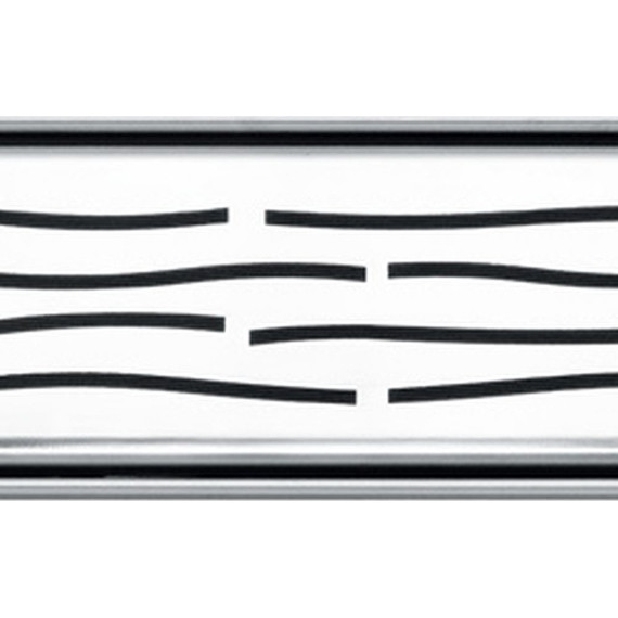 Решетка TECEdrainline "organic" для трапа 70 см 600760, нержавеющая сталь, хром глянцевый фото 3