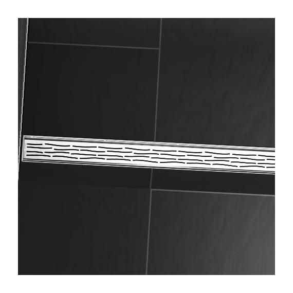 Решетка TECEdrainline "organic" для трапа 120 см 601260, нержавеющая сталь, хром глянцевый фото 2