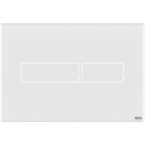 Кнопка смыва TECElux mini 9240960, сенсорная, стекло белое фото 