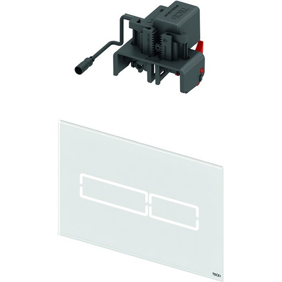 Кнопка смыва TECElux mini 9240960, сенсорная, стекло белое фото 2