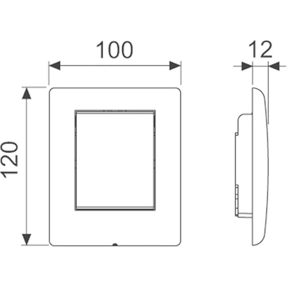 Кнопка смыва TECEplanus Urinal 9242312, металлическая, белый матовый фото 2