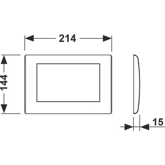Кнопка смыва TECEplanus 9240311, металлическая, хром глянцевый фото 2