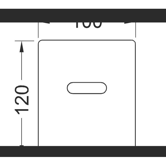 Кнопка смыва с инфракрасным датчиком TECEplanus Urinal 6 V-Batterie 9242351, металлическая, хром глянцевый фото 3