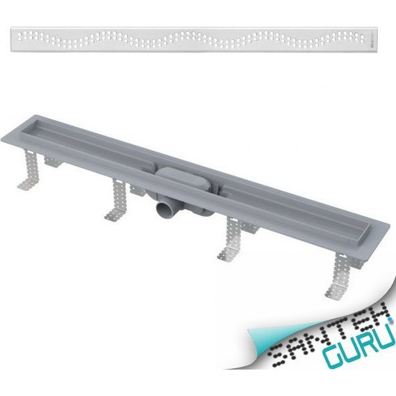 Трап Alcadrain APZ8-950M Simple (AG100101950), Цвет производителя: нержавеющая сталь/мат, Размер трапа: 950 фото 3