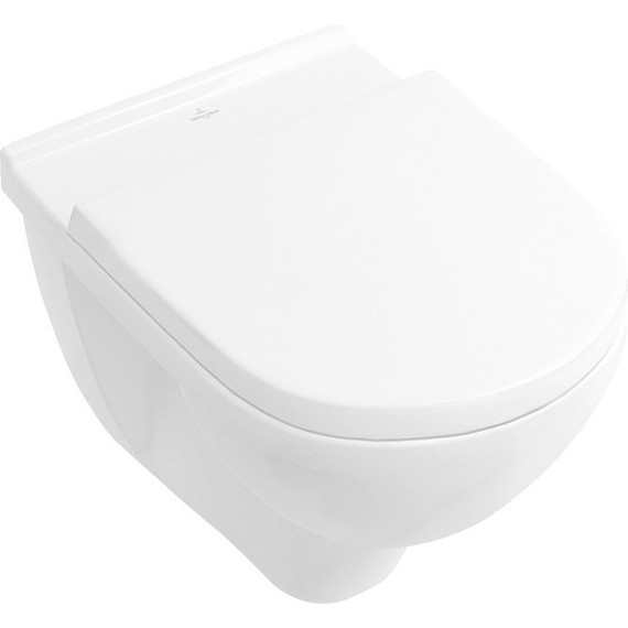 Унитаз подвесной Villeroy&Boch O.Novo Rimless 5660HR01 с крышкой микролифт фото 