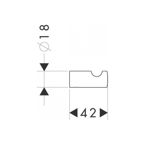 Крючок Hansgrohe Logis 40511000 фото 3