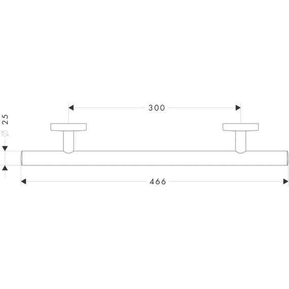 Поручень для ванны Hansgrohe Logis 40513000 - 2 Поручень для ванны Hansgrohe Logis 40513000 фото 2