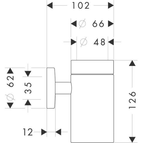 Стакан для зубных щеток Hansgrohe Logis 40518000 - 3 Стакан для зубных щеток Hansgrohe Logis 40518000 фото 3