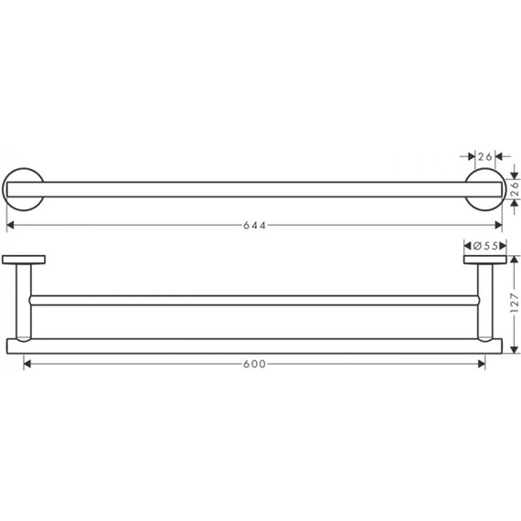 Полотенцедержатель Hansgrohe Logis Universal 41712000 фото 2