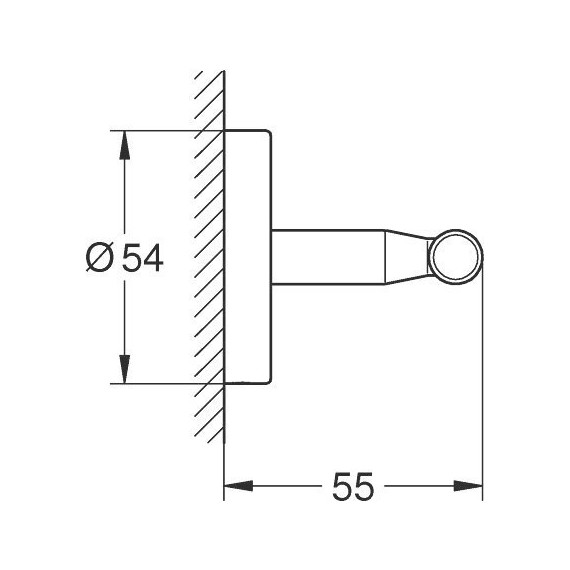 Двойной крючок Grohe BauCosmopolitan 40461001 - 2 Двойной крючок Grohe BauCosmopolitan 40461001 фото 2