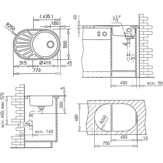 Кухонная мойка Teka Total Classic DR 77 1B 1D 40127301, нержавеющая сталь фото 2