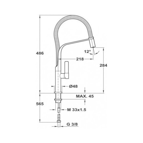 Смеситель для кухни Teka FO 997 62997020FN чёрный фото 5