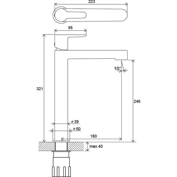 Смеситель для раковины высокий Ravak Puri X070114 - 13 Смеситель для раковины высокий Ravak Puri X070114 фото 13