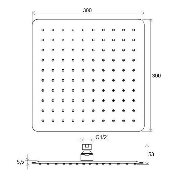 Верхний душ Ravak X07P016 - 5 Верхний душ Ravak X07P016 фото 5