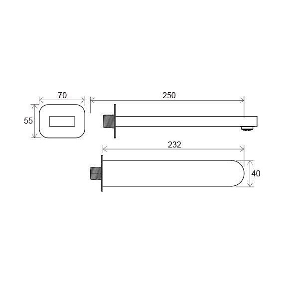 Излив для ванны Ravak Chrome X07P113 - 4 Излив для ванны Ravak Chrome X07P113 фото 4