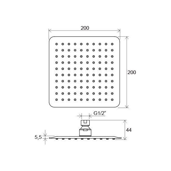 Верхний душ Ravak X07P334 фото 2