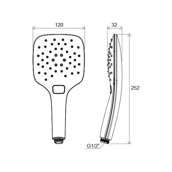 Ручной душ Ravak Air X07P351, белый фото 2