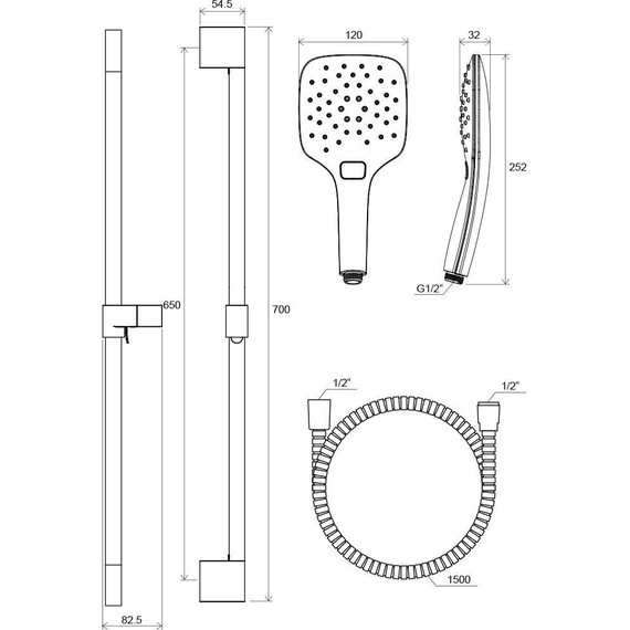 Душевой гарнитур Ravak X07S002 - 7 Душевой гарнитур Ravak X07S002 фото 7