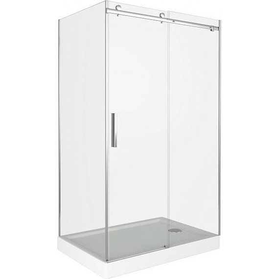 Душевое ограждение Bas Altair WTW+SP C-CH 110х100 см (стекло 8 мм) хром/прозрачное фото 