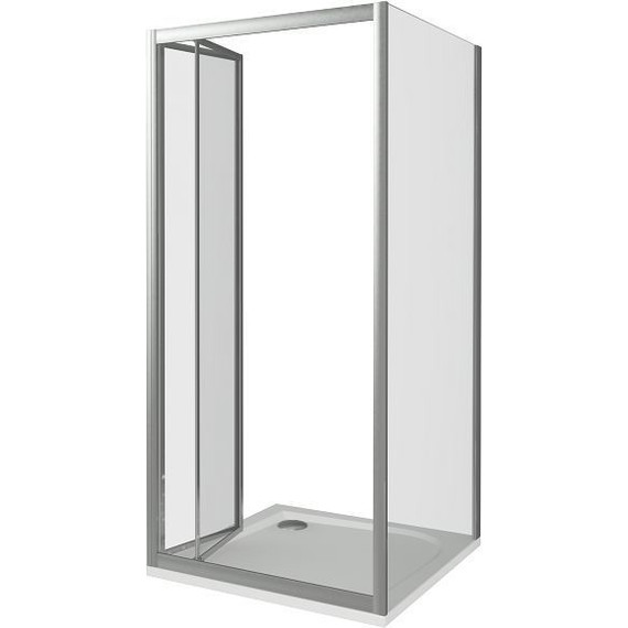 Душевое ограждение Bas Infinity SD+SP C-CH 90х90 см, хром/прозрачное - 3 Душевое ограждение Bas Infinity SD+SP C-CH 90х90 см, хром/прозрачное фото 3
