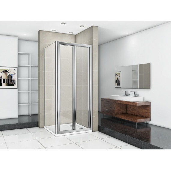 Душевое ограждение Bas Infinity SD+SP C-CH 100х100 см, хром/прозрачное - 4 Душевое ограждение Bas Infinity SD+SP C-CH 100х100 см, хром/прозрачное фото 4