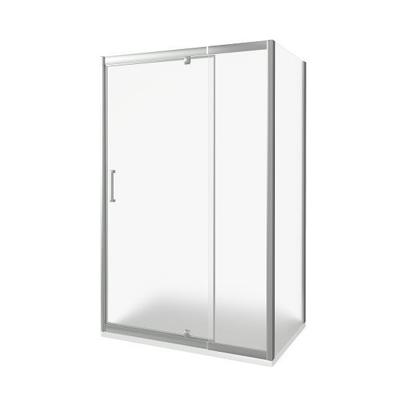 Душевое ограждение Bas Orion WTW-PD+SP G-CH 100х80 см хром/матовое фото 