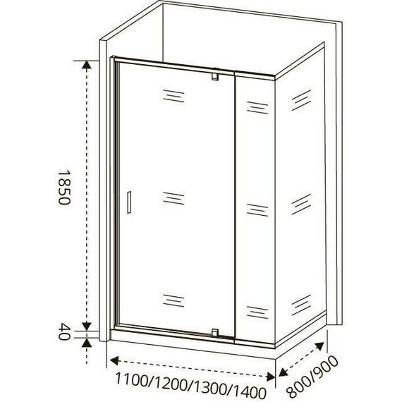 Душевое ограждение Bas Orion WTW-PD+SP C-CH 140х80 см хром/прозрачное - 6 Душевое ограждение Bas Orion WTW-PD+SP C-CH 140х80 см хром/прозрачное фото 6