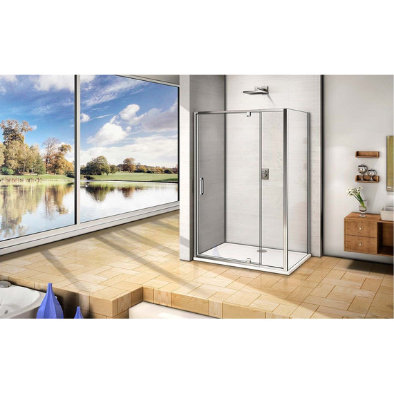 Душевое ограждение Bas Orion WTW-PD+SP C-CH 100х100 см хром/прозрачное фото 5