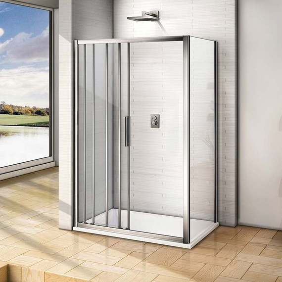 Душевое ограждение Bas Orion WTW+SP C-CH 110х80 см хром/прозрачное - 4 Душевое ограждение Bas Orion WTW+SP C-CH 110х80 см хром/прозрачное фото 4