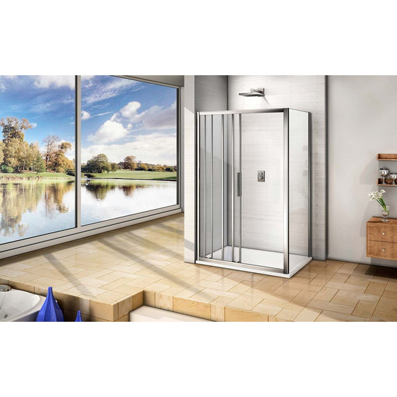 Душевое ограждение Bas Orion WTW+SP C-CH 110х80 см хром/прозрачное - 5 Душевое ограждение Bas Orion WTW+SP C-CH 110х80 см хром/прозрачное фото 5