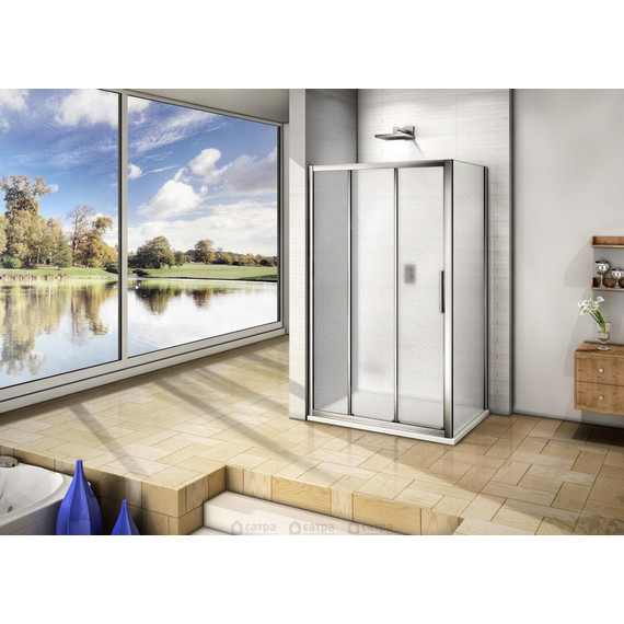 Душевое ограждение Bas Orion WTW+SP G-CH 120х80 см хром/матовое - 5 Душевое ограждение Bas Orion WTW+SP G-CH 120х80 см хром/матовое фото 5