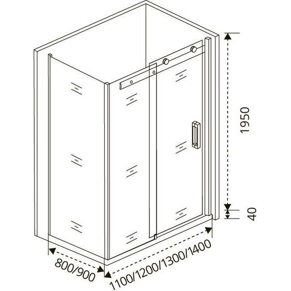 Душевое ограждение Bas Puerta WTW+SP C-CH 110х80 см (стекло 8 мм) хром/прозрачное - 6 Душевое ограждение Bas Puerta WTW+SP C-CH 110х80 см (стекло 8 мм) хром/прозрачное фото 6