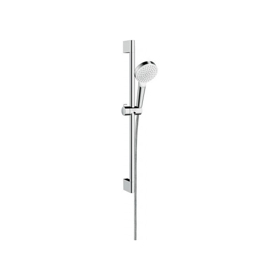 Душевой гарнитур Hansgrohe Crometta 1jet 26533400 со штангой 65 см, белый/хром фото 