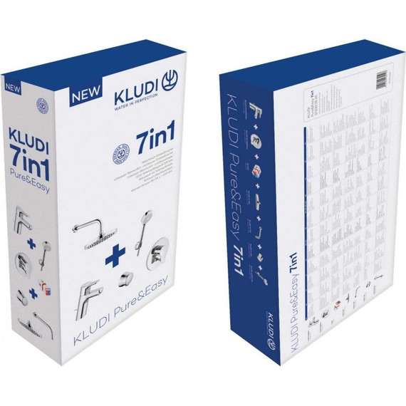 Набор смесителей 7 в 1 для ванны Kludi Pure&Easy 376300565 фото 2