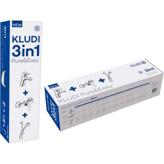 Набор смесителей 3 в 1 для душа Kludi Pure&Easy 378450565 фото 2
