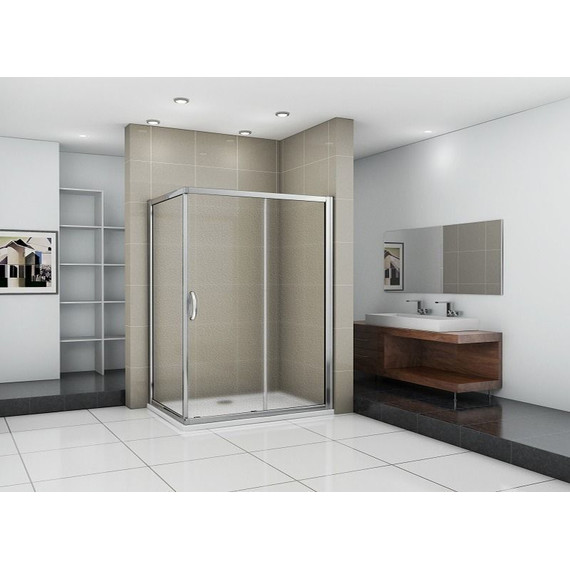 Душевое ограждение Bas Infinity WTW+SP G-CH 130х100 см, хром/матовое - 3 Душевое ограждение Bas Infinity WTW+SP G-CH 130х100 см, хром/матовое фото 3