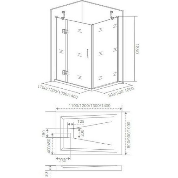 Душевое ограждение Bas Saturn WTW+SP C-CH 120х90 см L/R, хром/прозрачное - 8 Душевое ограждение Bas Saturn WTW+SP C-CH 120х90 см L/R, хром/прозрачное фото 8
