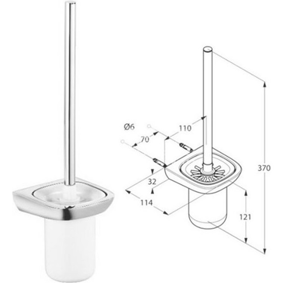 Ёршик для унитаза Kludi Ambienta 5397405 - 3 Ёршик для унитаза Kludi Ambienta 5397405 фото 3