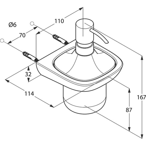 Дозатор для жидкого мыла Kludi Ambienta 5397605 - 4 Дозатор для жидкого мыла Kludi Ambienta 5397605 фото 4