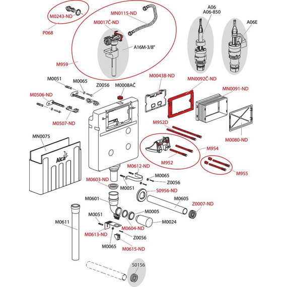 Инсталляция для подвесного унитаза Alcaplast AM112-0001 фото 2