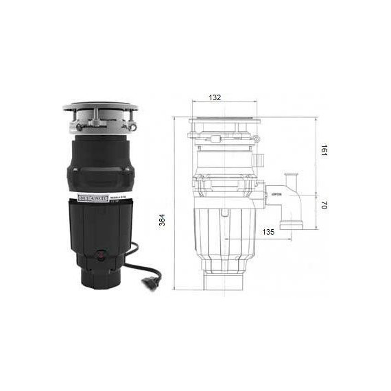 Измельчитель пищевых отходов Bone Crusher BC 610 - 8 Измельчитель пищевых отходов Bone Crusher BC 610 фото 8