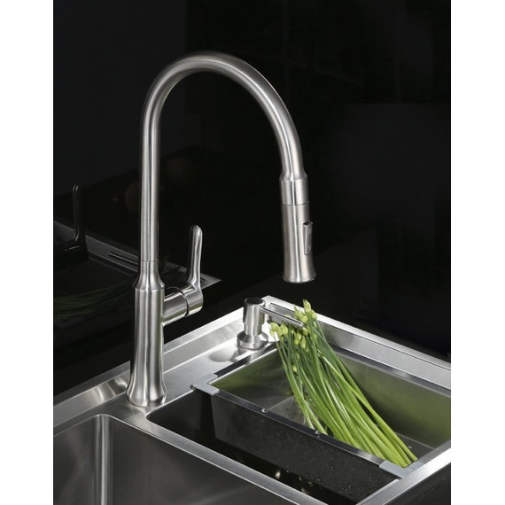 Смеситель для кухни BelBagno BB-LAM38-IN, сатин фото 4